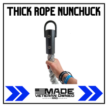 Load image into Gallery viewer, Thick rope nunchuck grip. Obstacle Course Race training.