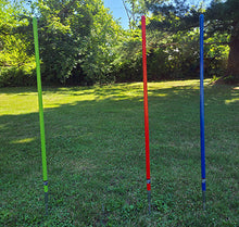Load image into Gallery viewer, Practice spears in all your favorite Spartan Race colors. Don't fail this Spartan obstacle on race day. Use our practice spears and save yourself 30 burpees on race day.