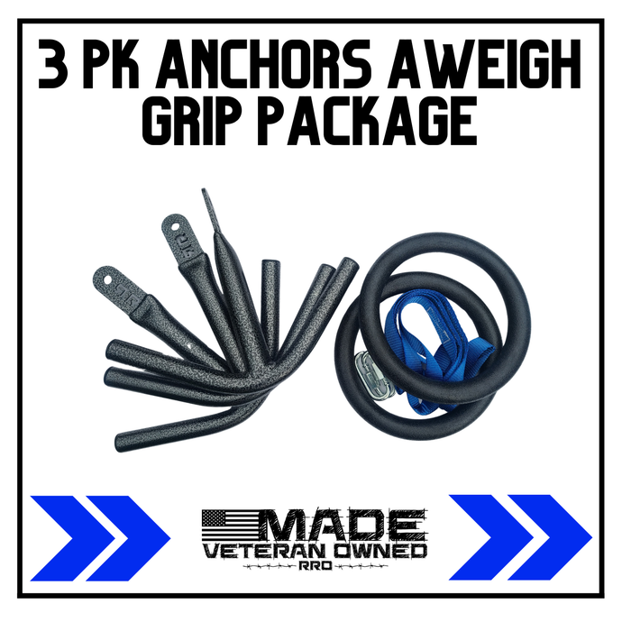 Anchors Aweigh is an obstacle that you'll see at Savage Race and other races that Race Ready Obstacles may build for. Add these hanging grips to your OCR training to be race ready.