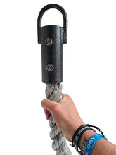 Load image into Gallery viewer, Thick rope nunchuck for obstacles course training. Bracket powder-coated for maximum durability.
